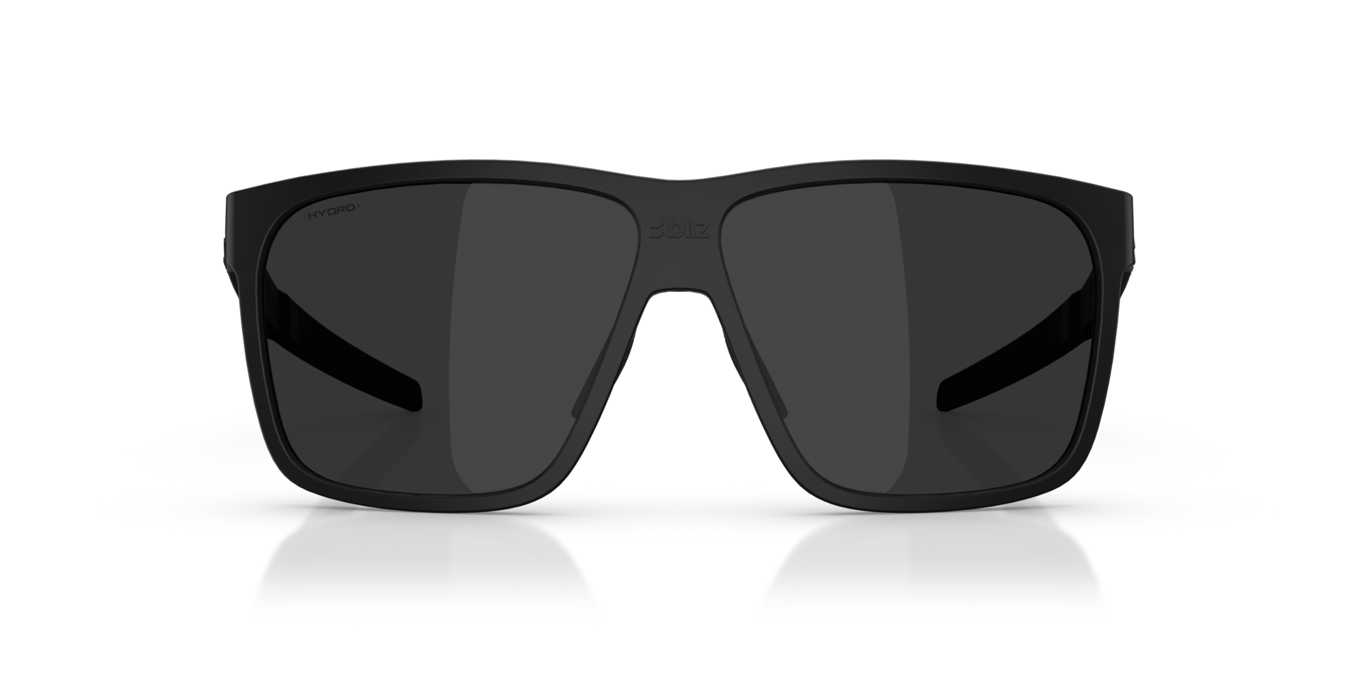 ZB7017 Matt Schwarz KunststoffSunglass Frames von B24, Vorderansicht
