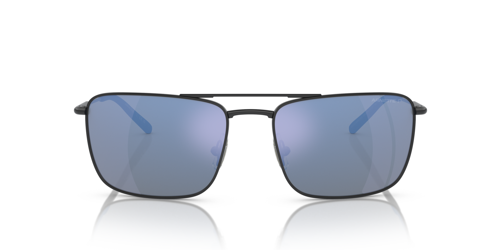 AN3088 Matzwart MetaalSunglass Frames van B24, Vooraanzicht