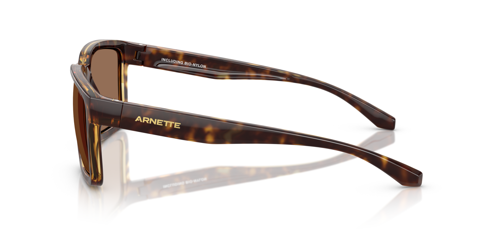 Plot Twist Donker Havana KunststofSunglass Frames van B24, Zijaanzicht