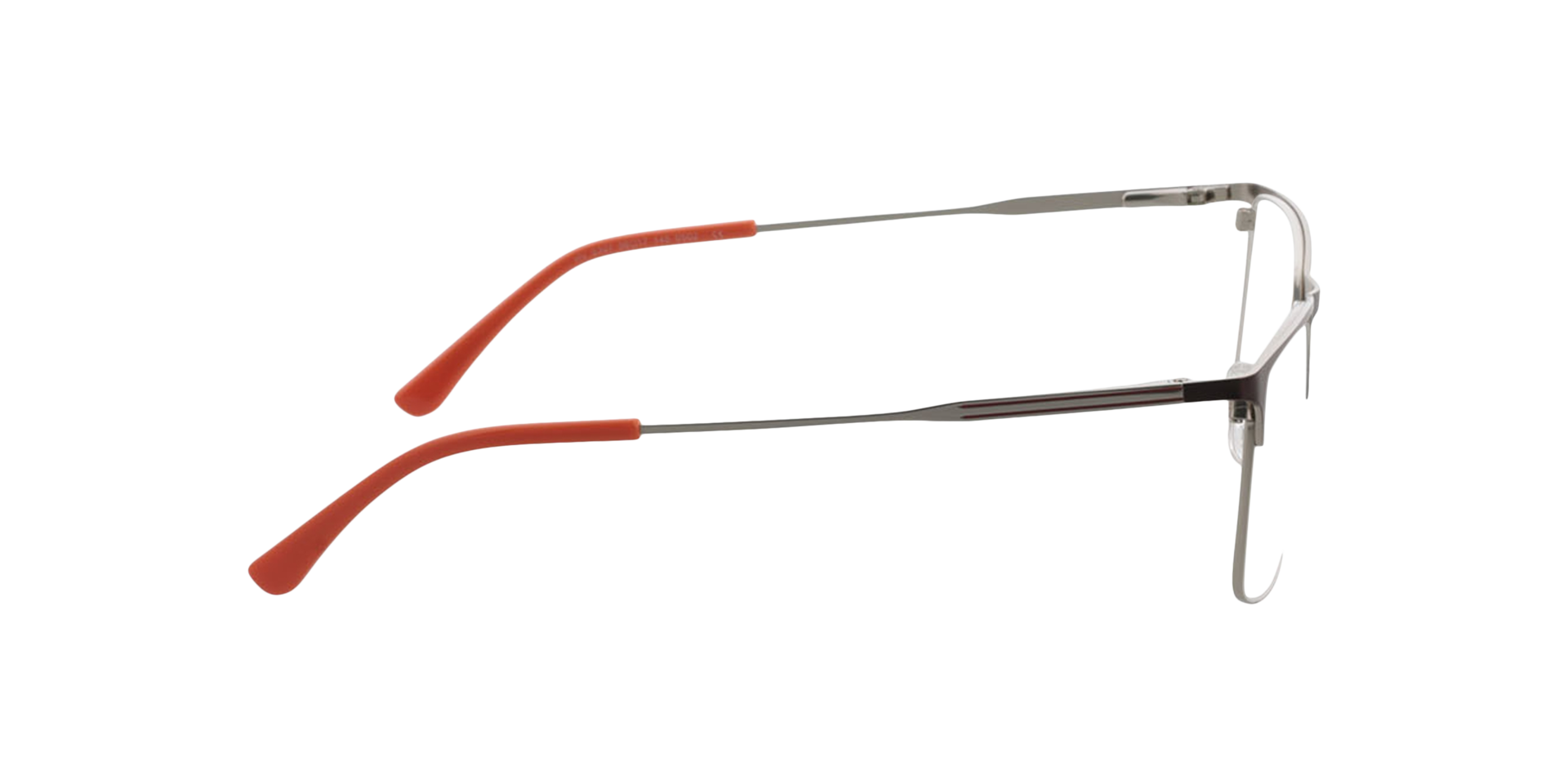 Melbourne Matbruin  &  matzilver MetaalEyeglass Frames van B24, Zijaanzicht