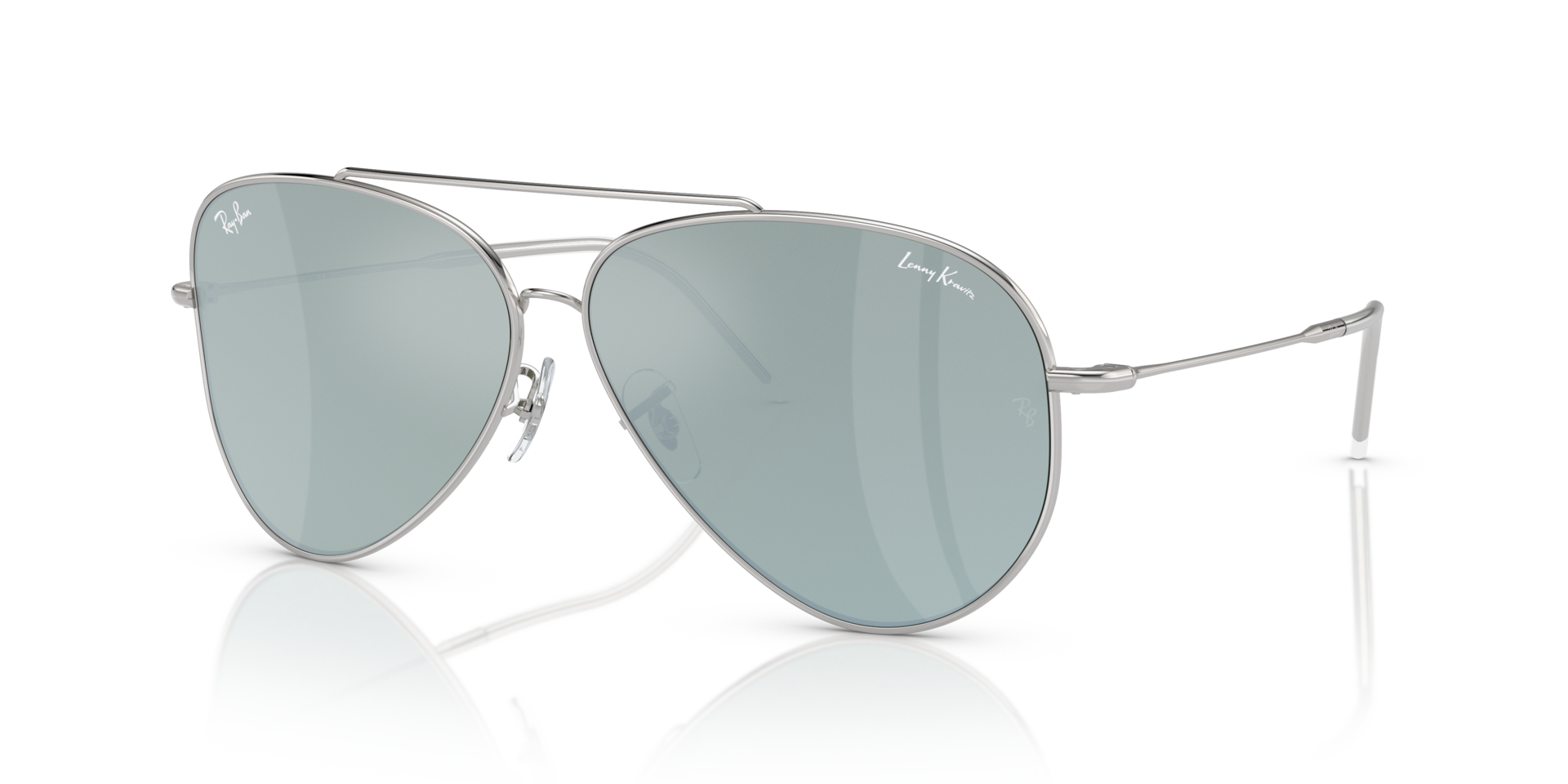 RBR0101S Zilver MetaalSunglass Frames van B24, Hoekweergave
