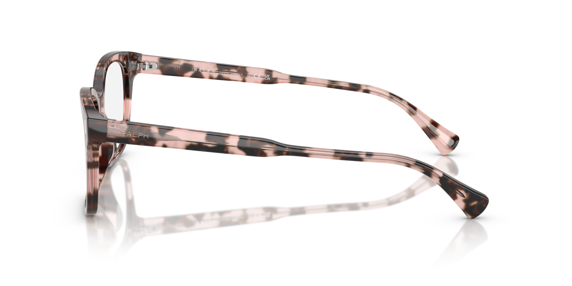 RA7174U Shiny Rose Havana AcetatEyeglass Frames von B24, Seitenansicht