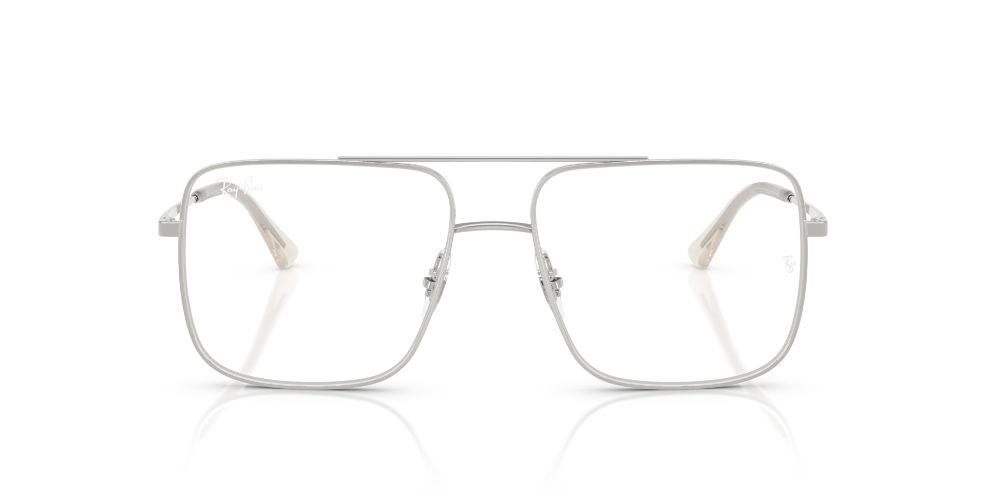 RB3758V Zilver MetaalEyeglass Frames van B24, Vooraanzicht