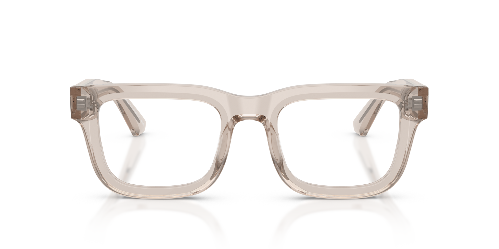 EA3279 Glanzend transparant toendra AcetaatEyeglass Frames van B24, Vooraanzicht