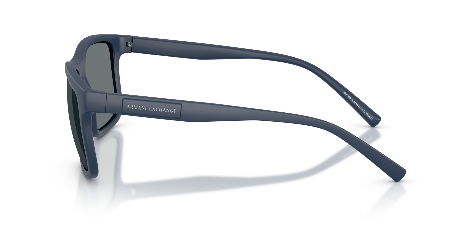AX4145S Mat marineblauw KunststofSunglass Frames van B24, Zijaanzicht