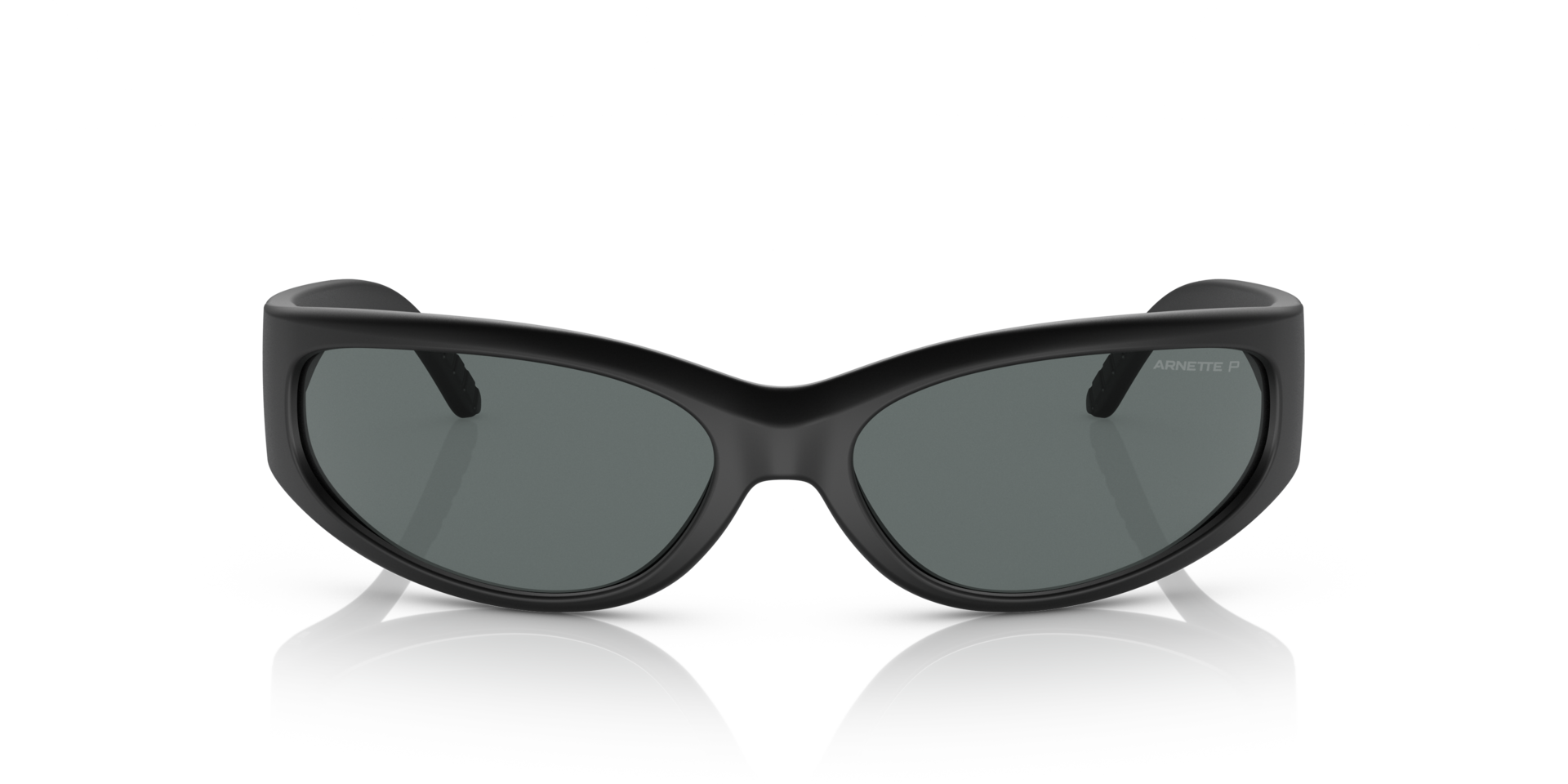 AN4302 Matt Schwarz KunststoffSunglass Frames von B24, Vorderansicht