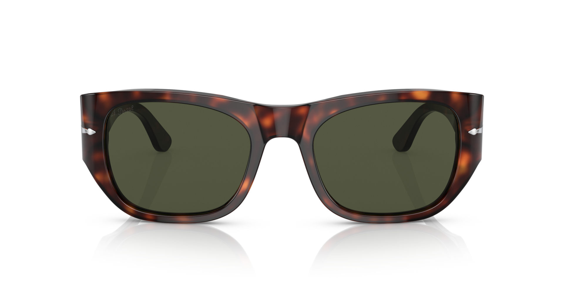 PO3308S Havana AcetaatSunglass Frames van B24, Vooraanzicht