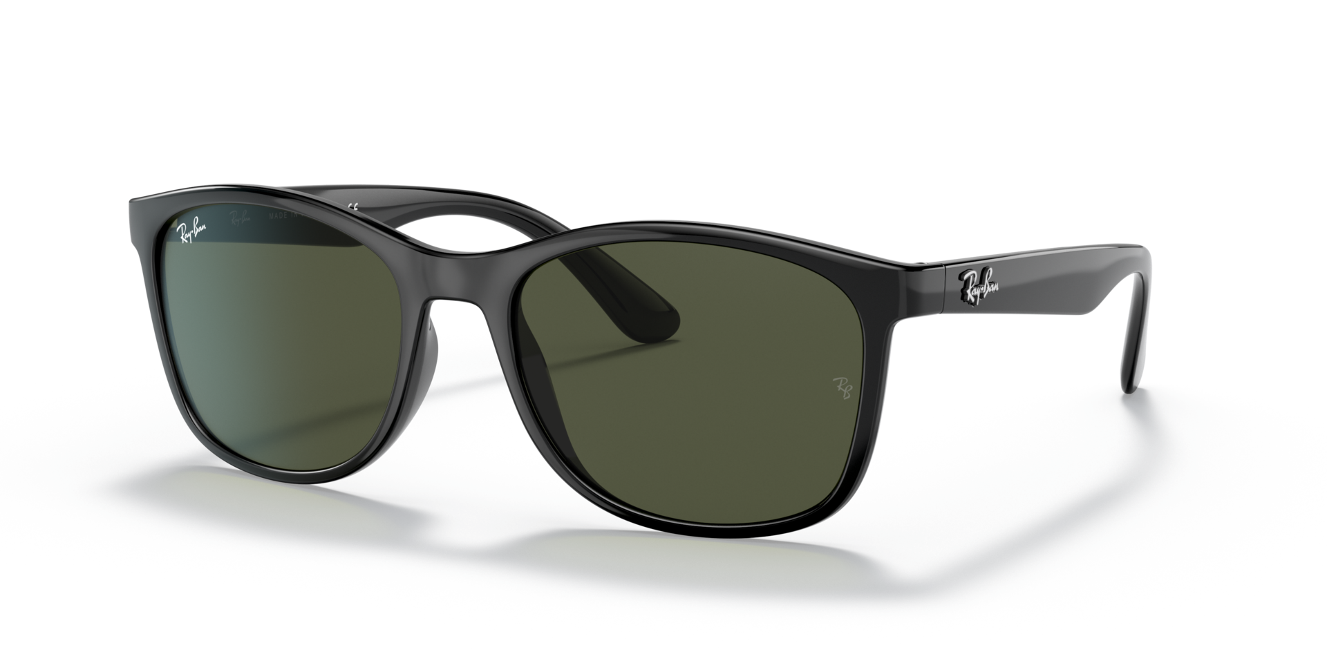 RB4374 Schwarz KunststoffSunglass Frames von B24, Dreiviertelansicht