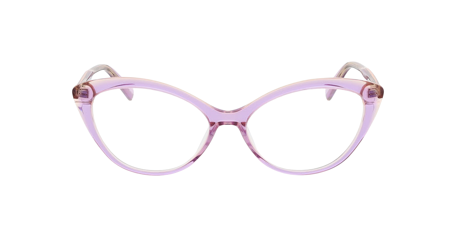 Rose Tweelaags paars  &  perzik AcetaatEyeglass Frames van B24, Vooraanzicht