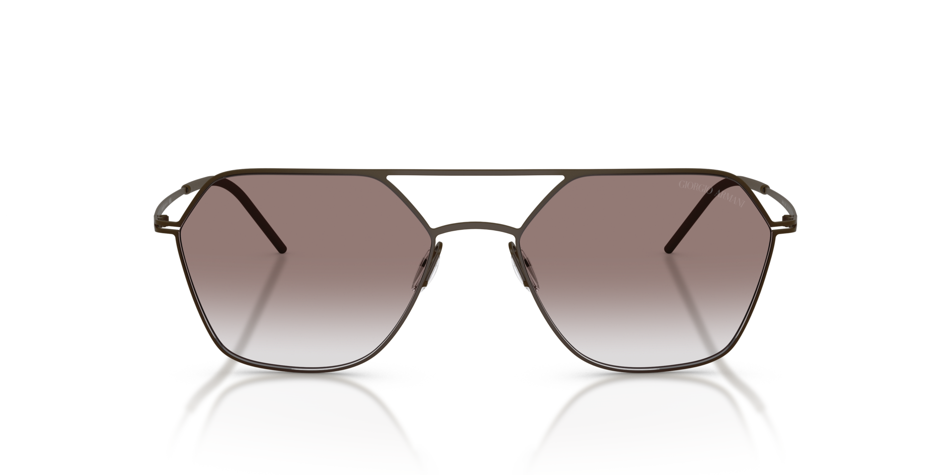 AR6185 Matt Braun MetallSunglass Frames von B24, Vorderansicht
