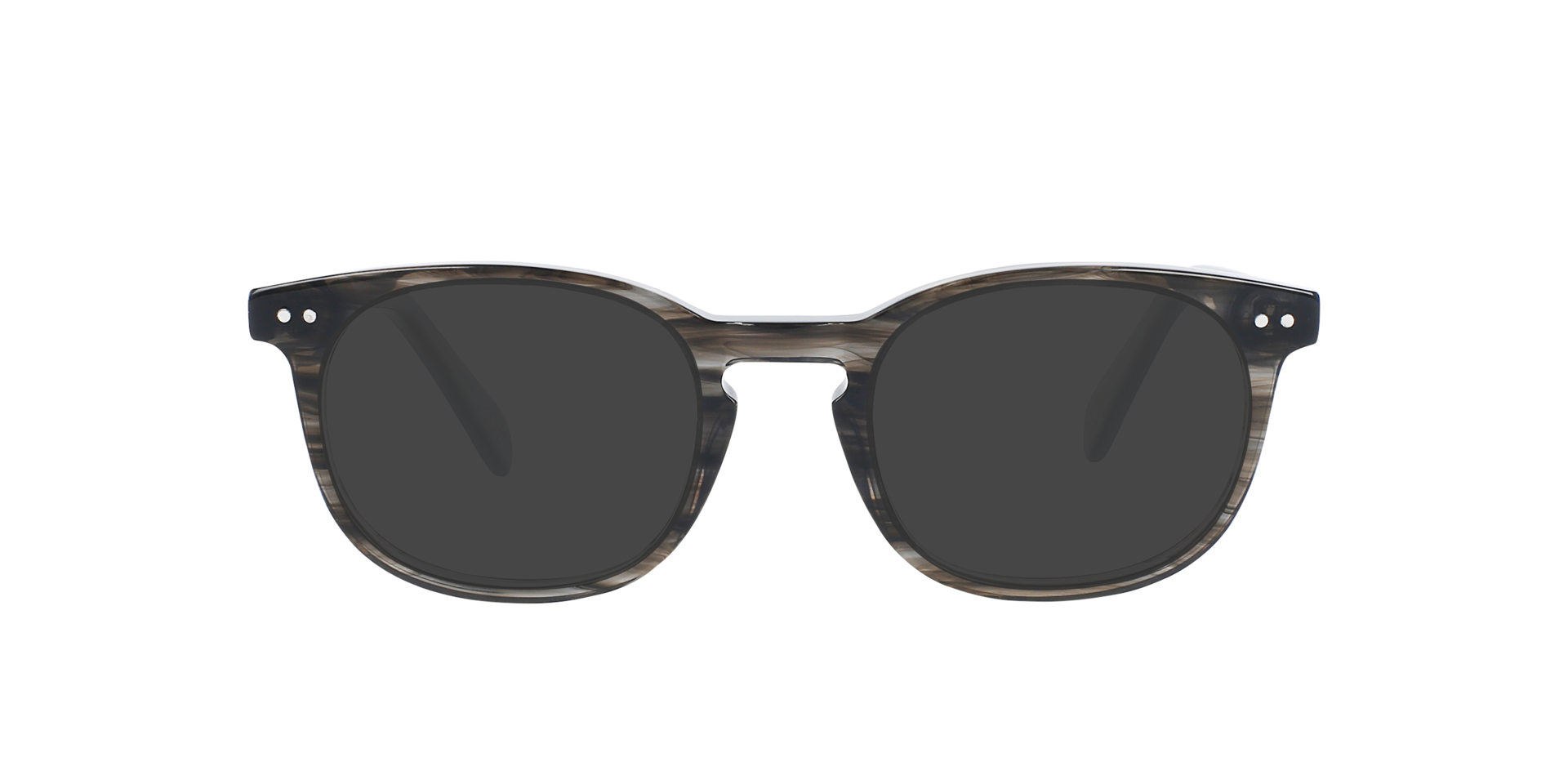 Clark Striped Gainsboro AcetatEyeglass Frames von B24, mit getönten Gläsern