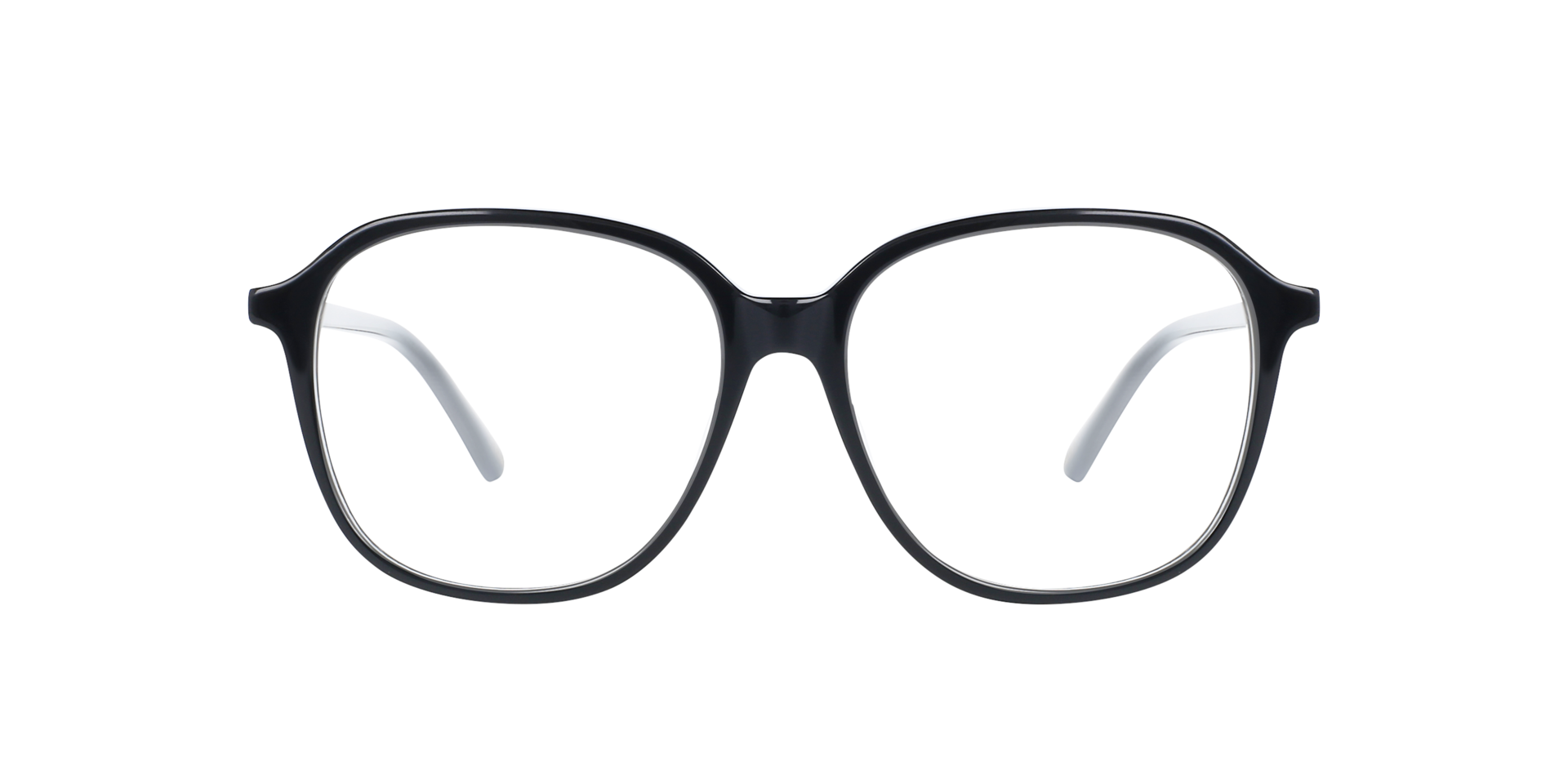 Colette Jet Black AcetaatEyeglass Frames van B24, Vooraanzicht