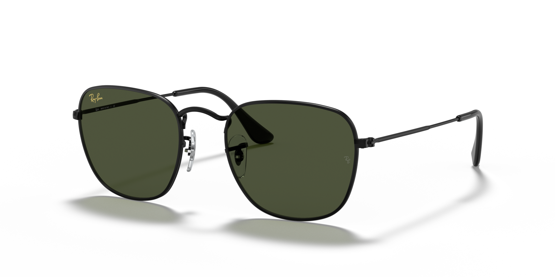 RB3857 Zwart MetaalSunglass Frames van B24, Hoekweergave