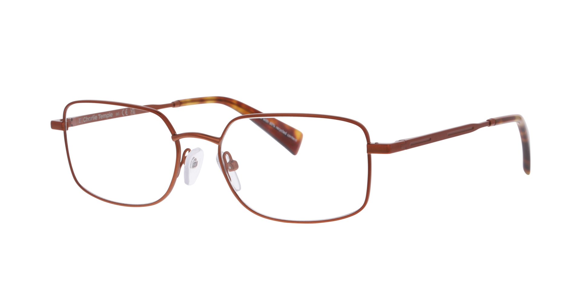 Silva Bronze MetallEyeglass Frames von B24, Dreiviertelansicht