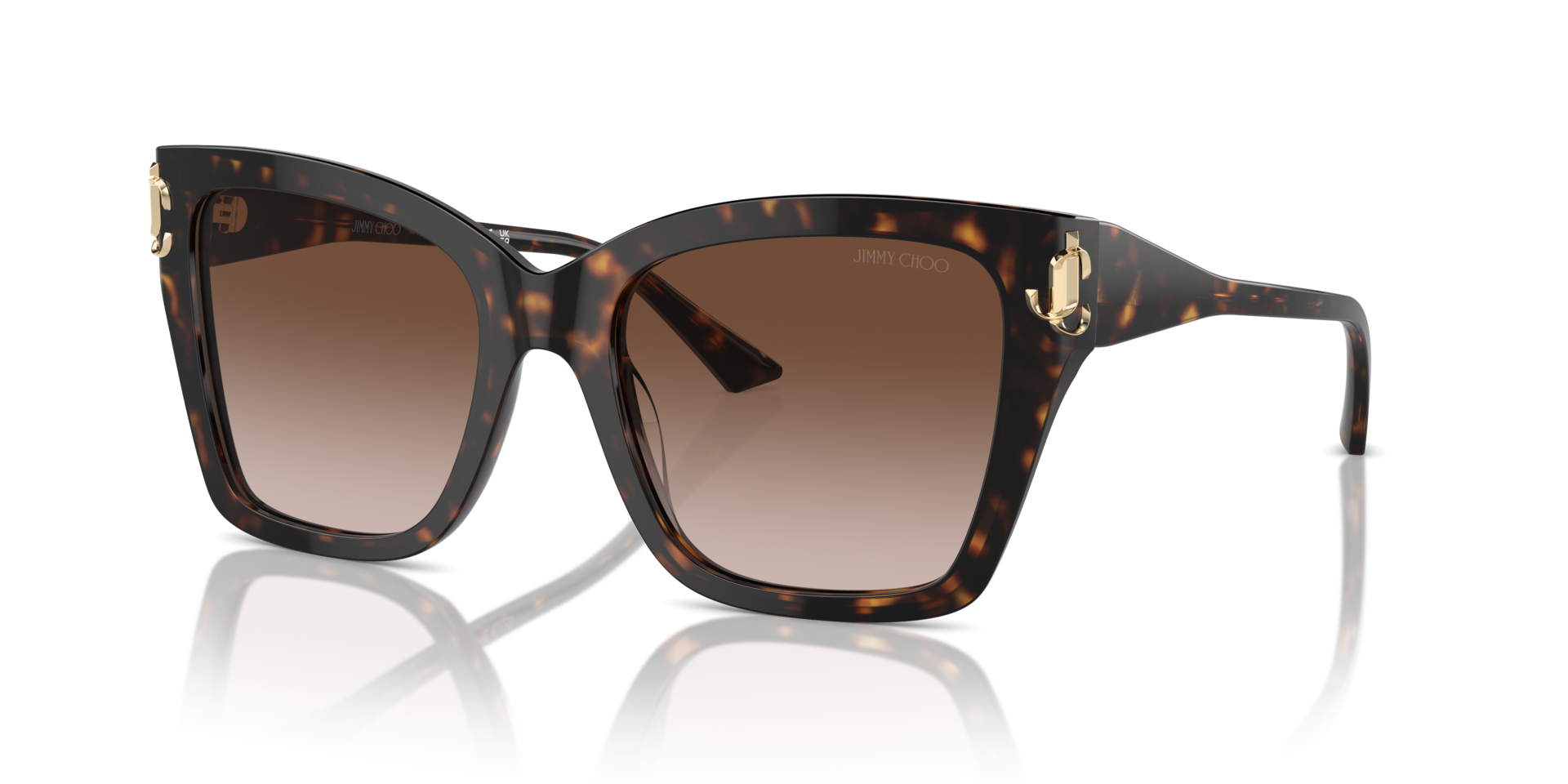 JC5012 Havana AcetatSunglass Frames von B24, Dreiviertelansicht