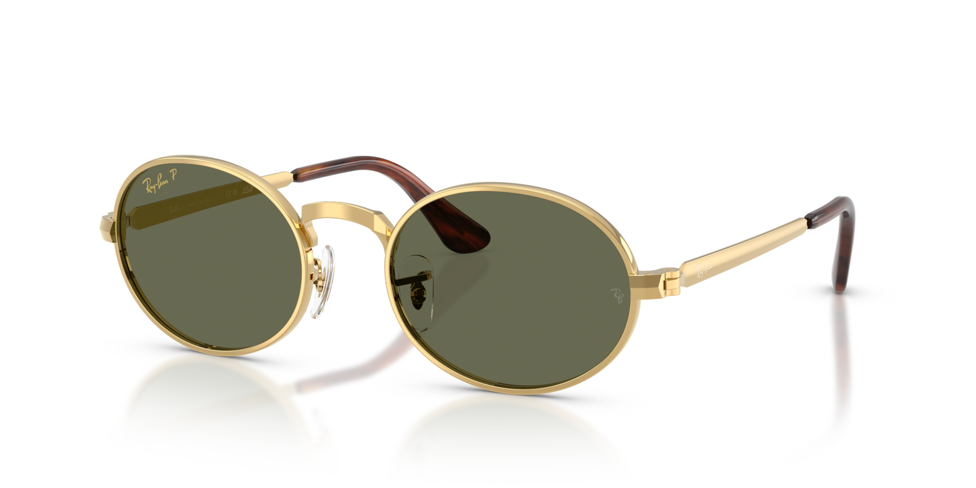 RB3931 Arista goud MetaalSunglass Frames van B24, Hoekweergave