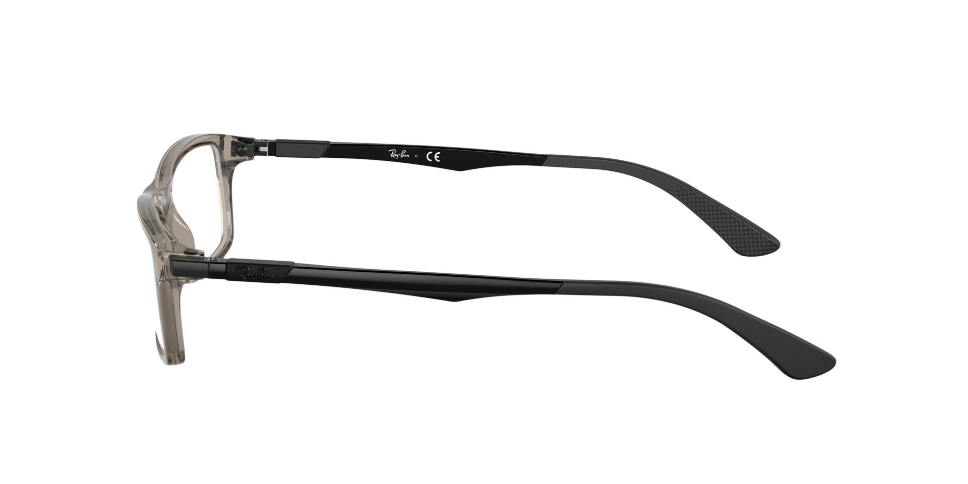 RB7017 Transparen Grey KunststofEyeglass Frames van B24, Zijaanzicht