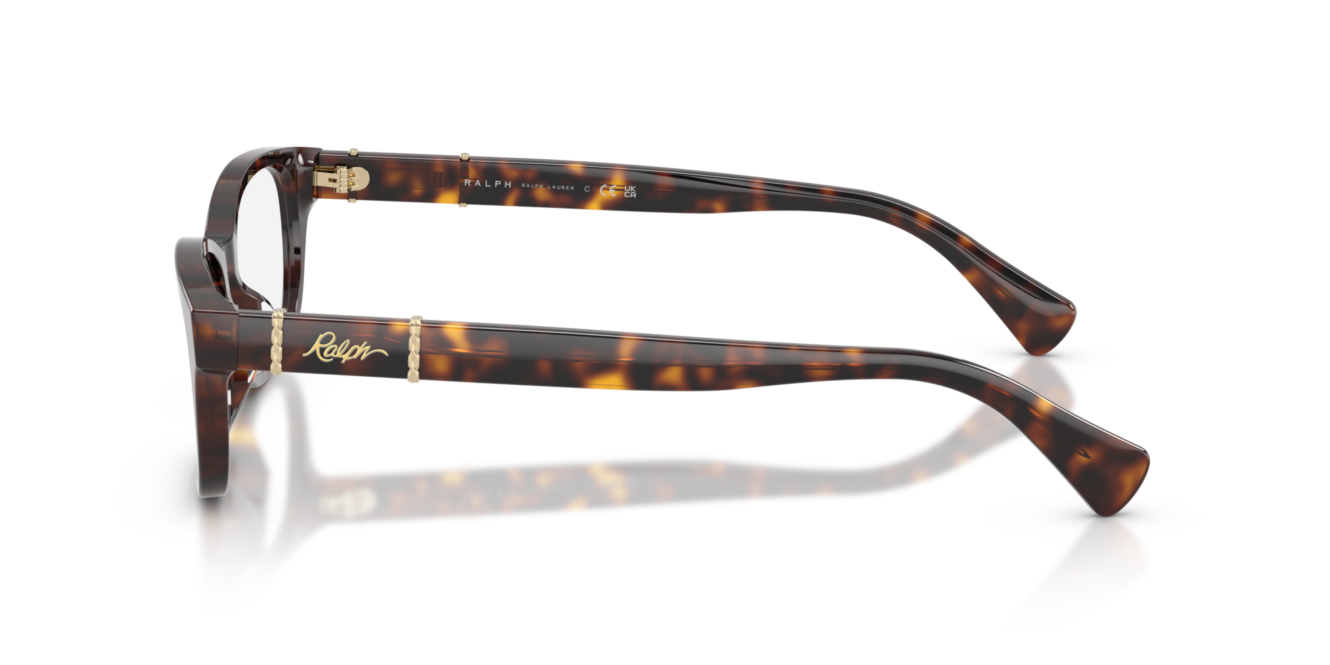 RA7201U Havana Brown AcetatEyeglass Frames von B24, Seitenansicht