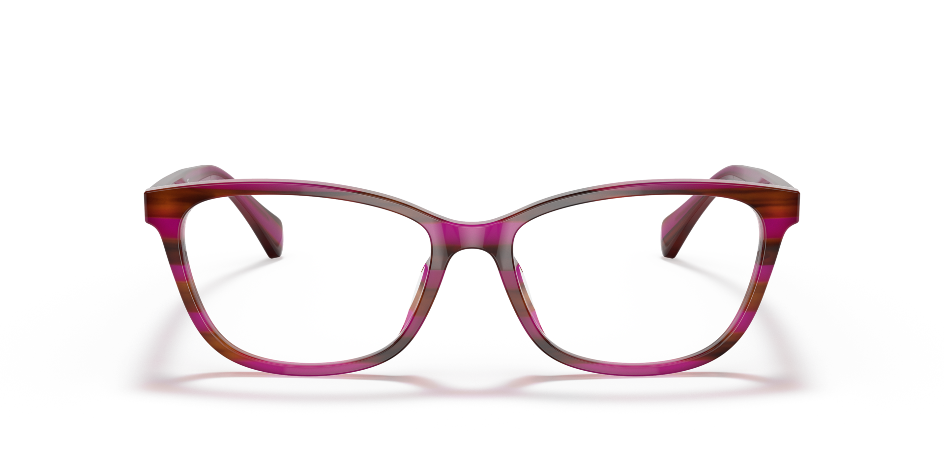RA7133U Striped Brown Purple AcetaatEyeglass Frames van B24, Vooraanzicht