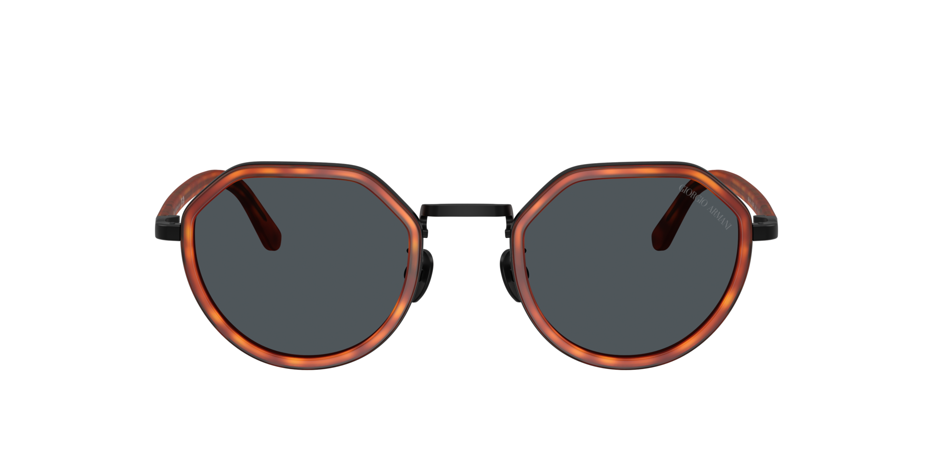 AR6181 Brown Turtle MetallSunglass Frames von B24, mit getönten Gläsern