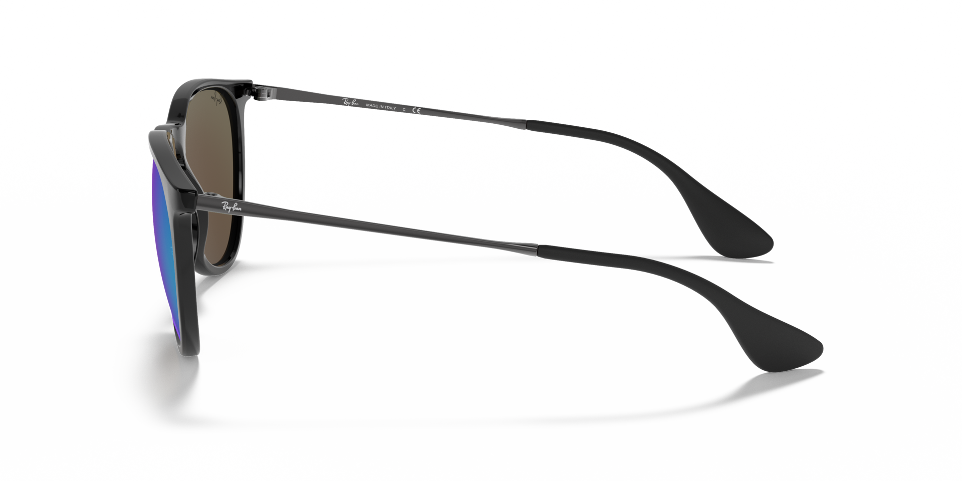 Erika Color Mix Schwarz KunststoffSunglass Frames von B24, Seitenansicht