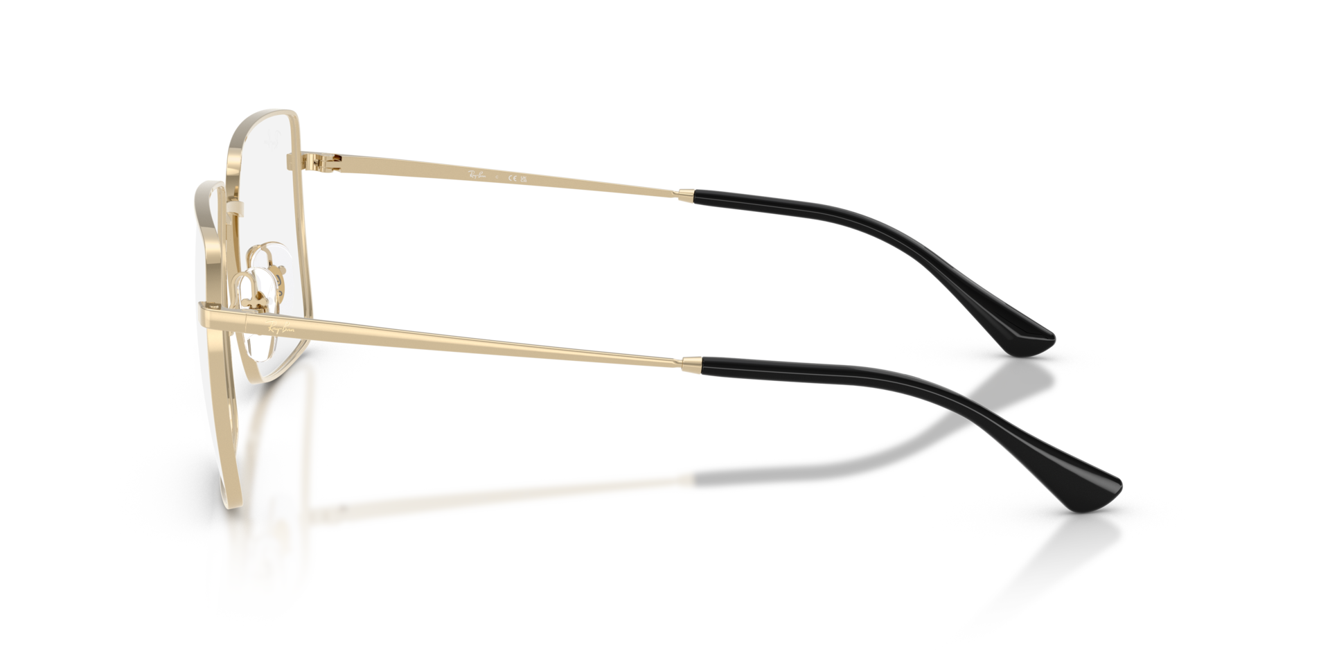 RB6553 Hellgold MetallEyeglass Frames von B24, Seitenansicht