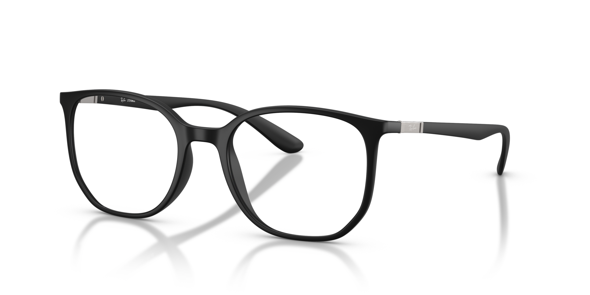RB7397 Zand zwart KunststofEyeglass Frames van B24, Hoekweergave