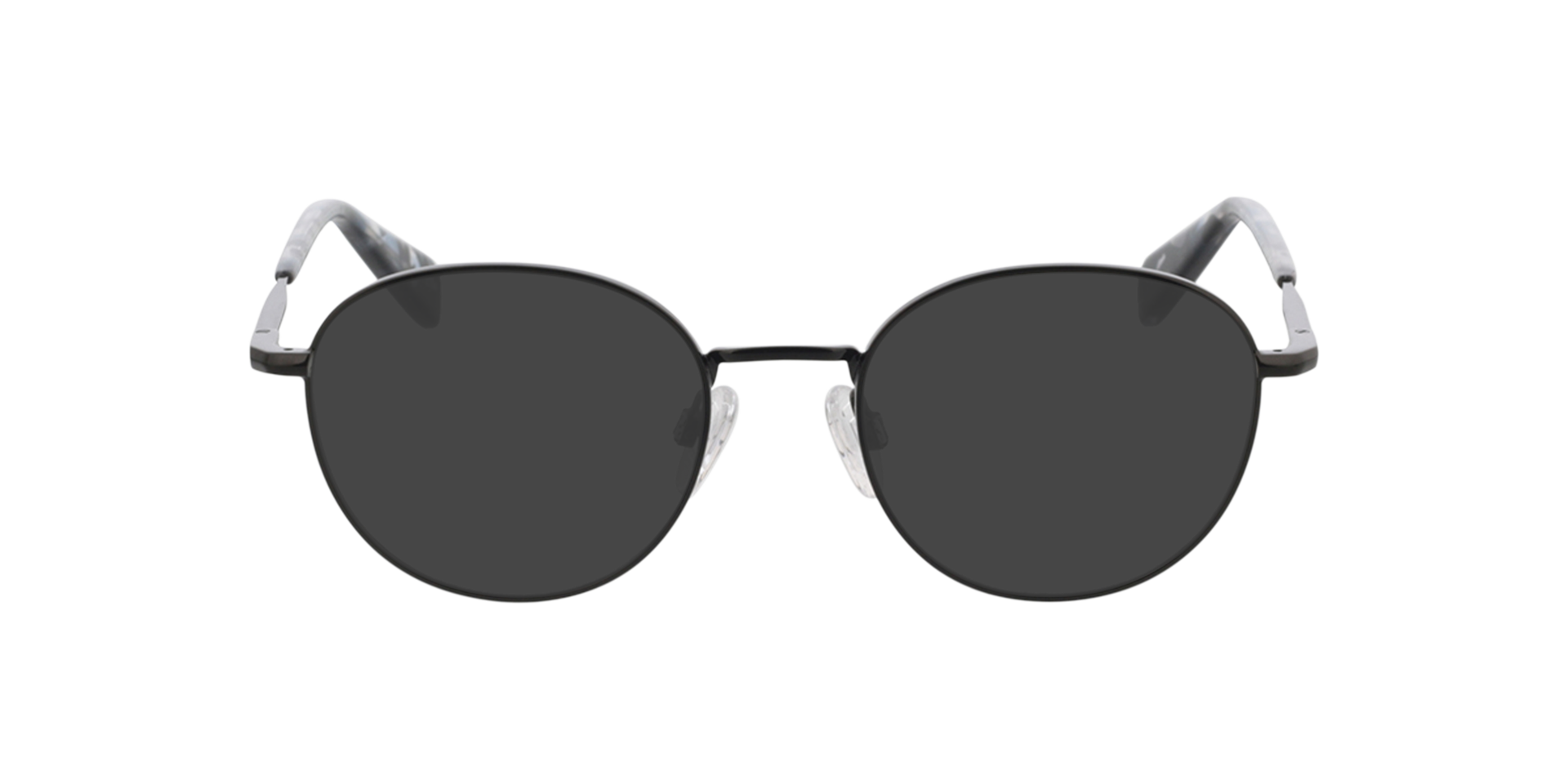 Princeton Black  &  Crystal Blue Pattern MetallEyeglass Frames von B24, mit getönten Gläsern