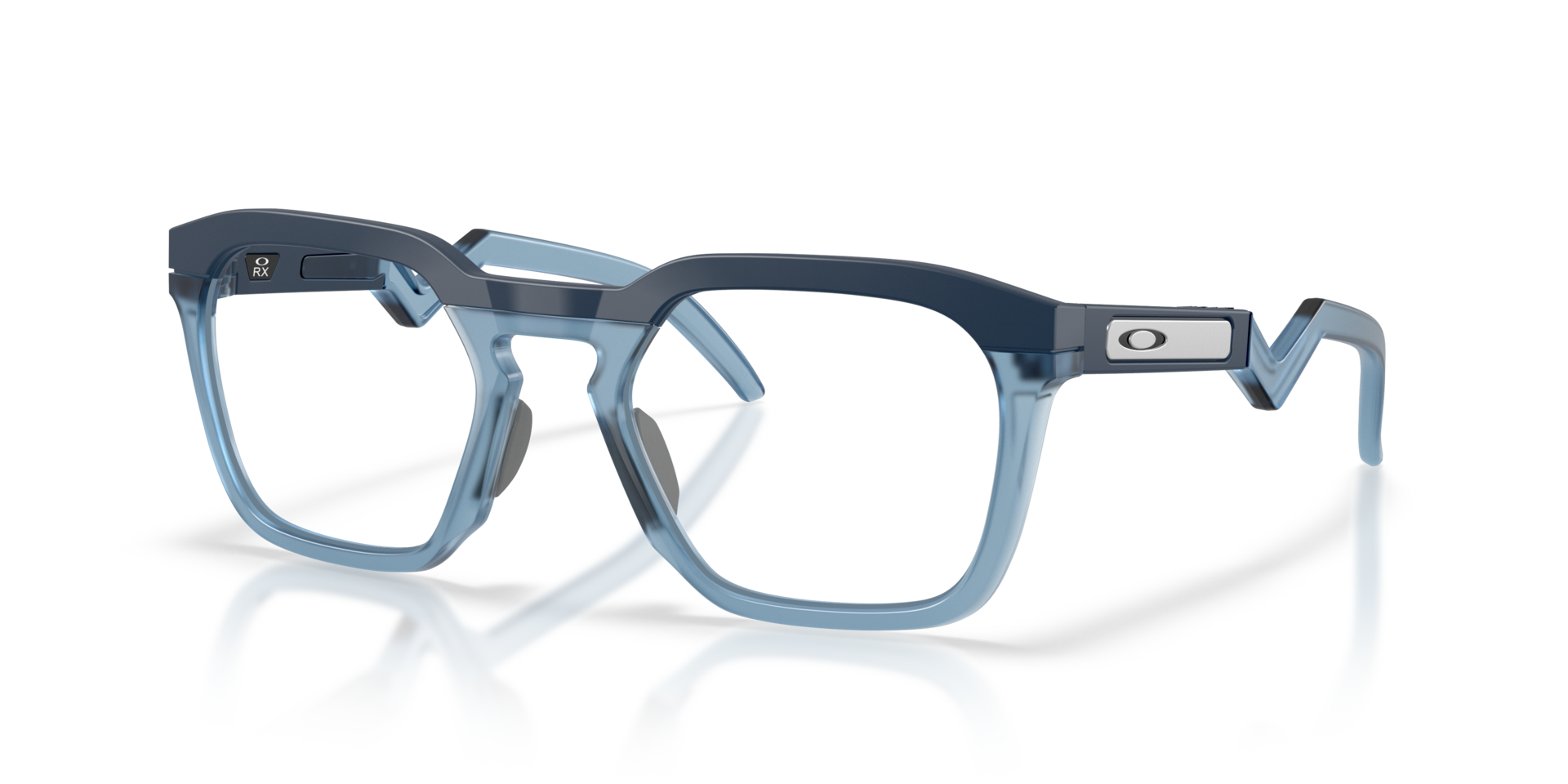 HSTN SQ Matte Abyss KunststofEyeglass Frames van B24, Hoekweergave