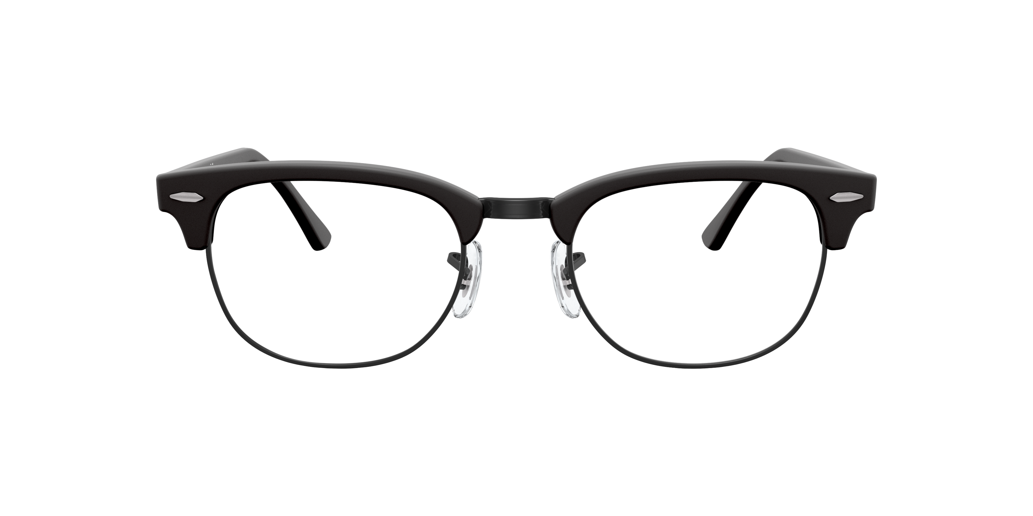 Ray - Ban Unisex Schwarz Ray - Ban Rx5154 Clubmaster 2077 Optische Fassungen Acetat Transparent Quadratisch Normal - Image 6