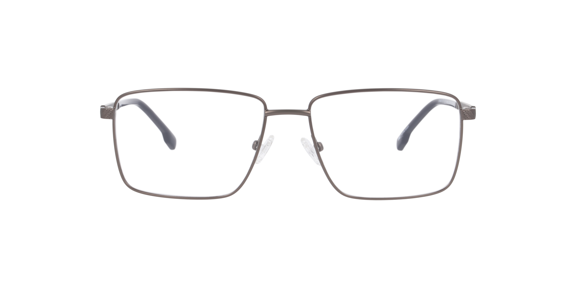 Sheffield Gunmetal MetallEyeglass Frames von B24, Vorderansicht