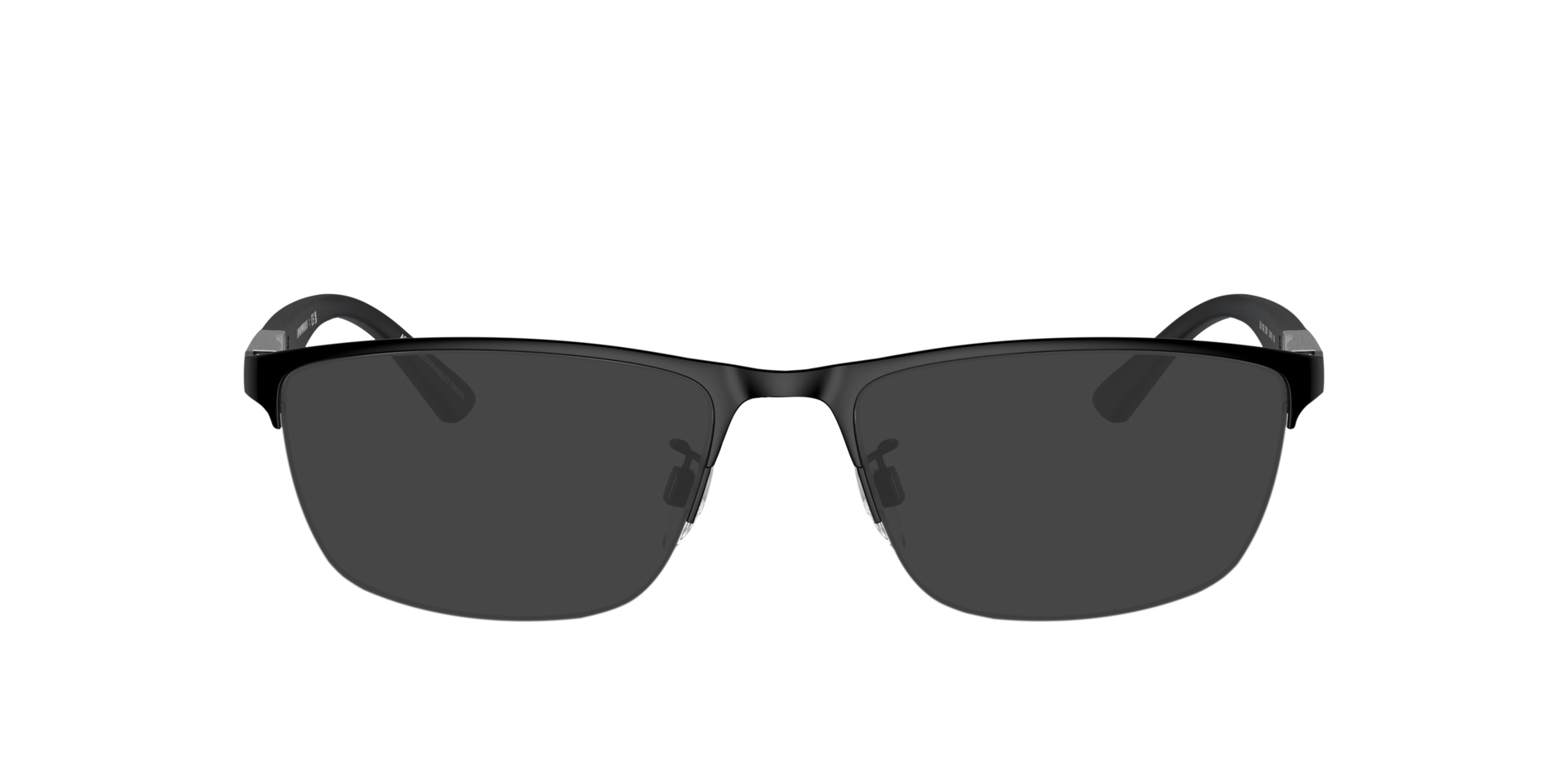 EA1142 Matzwart MetaalEyeglass Frames van B24, met getinte lenzen