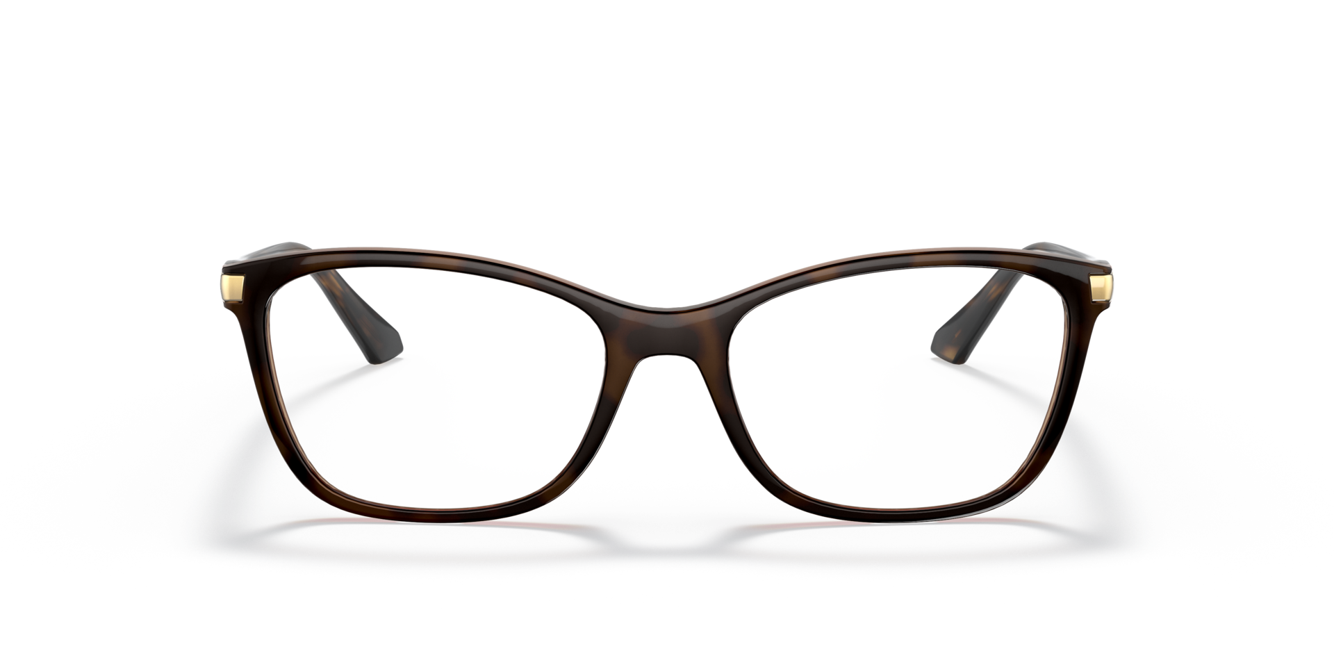 VO5378 Oben Havana & Braun KunststoffEyeglass Frames von B24, Vorderansicht