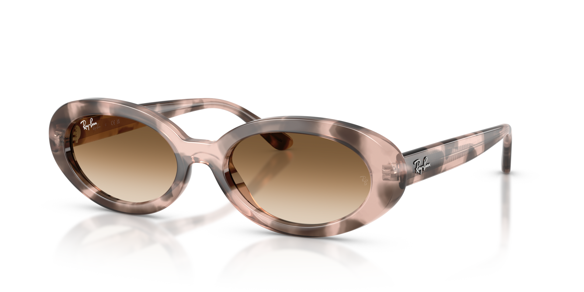 RB2223 Opal Pink Havana KunststoffSunglass Frames von B24, Dreiviertelansicht