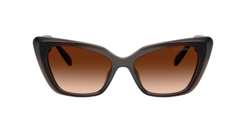 Swarovski - SK6047, Damen, Braun transparent/Black/Transparent Brown, Größe: Small