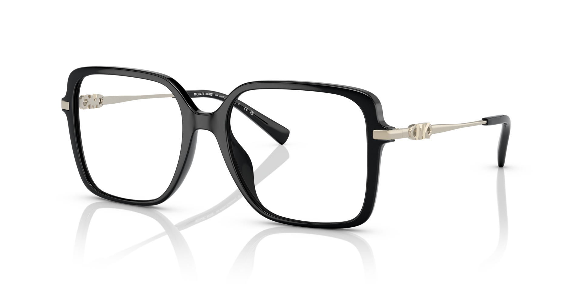 MK4095U Schwarz KunststoffEyeglass Frames von B24, Dreiviertelansicht