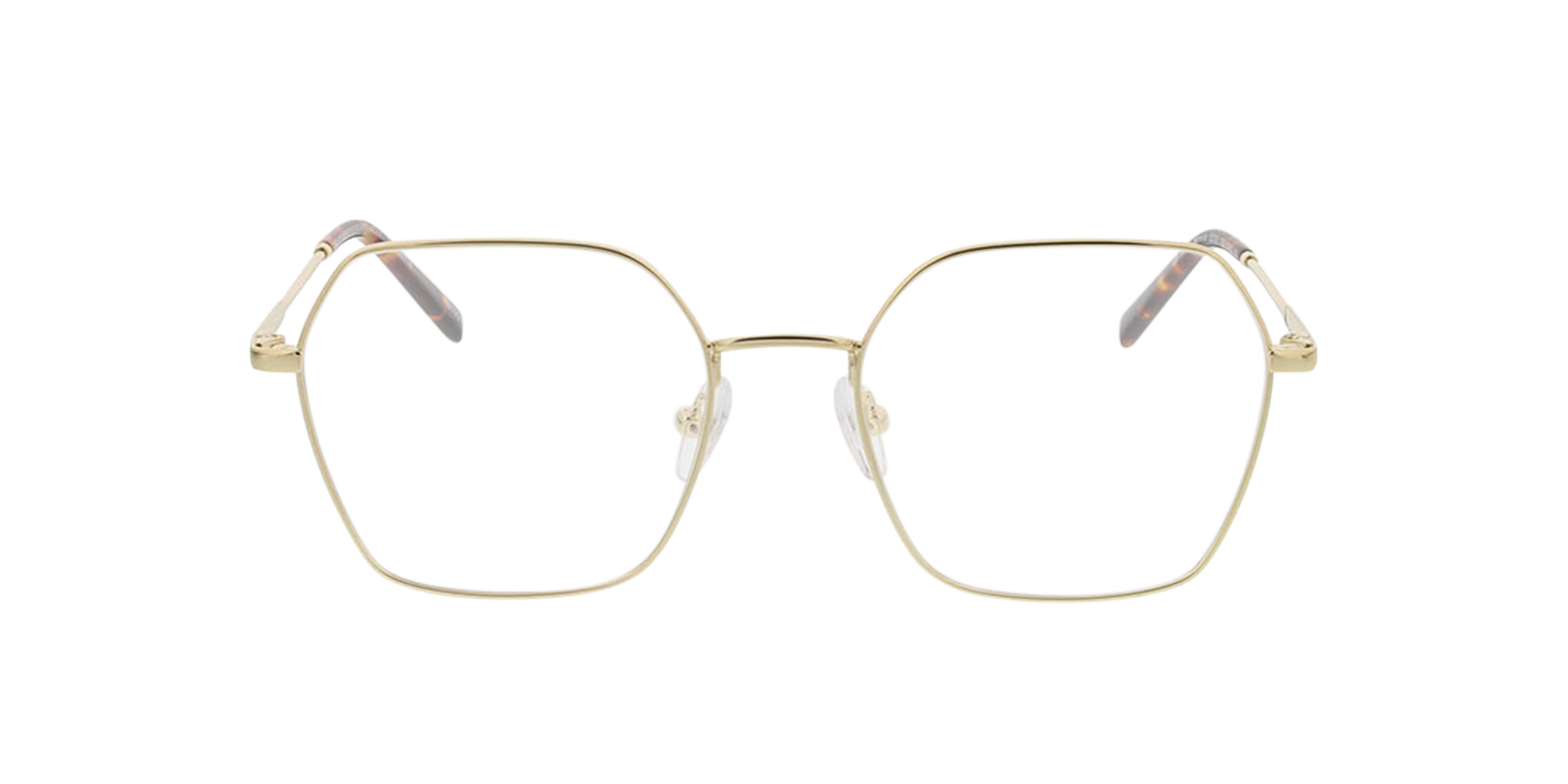 Miranda Gold  &  Havana MetallEyeglass Frames von B24, Vorderansicht