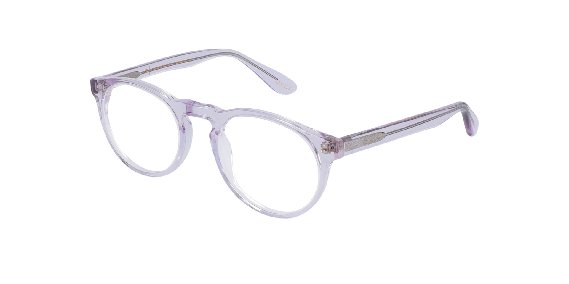 Steven S. Crystal Purple AcetatEyeglass Frames von B24, Dreiviertelansicht