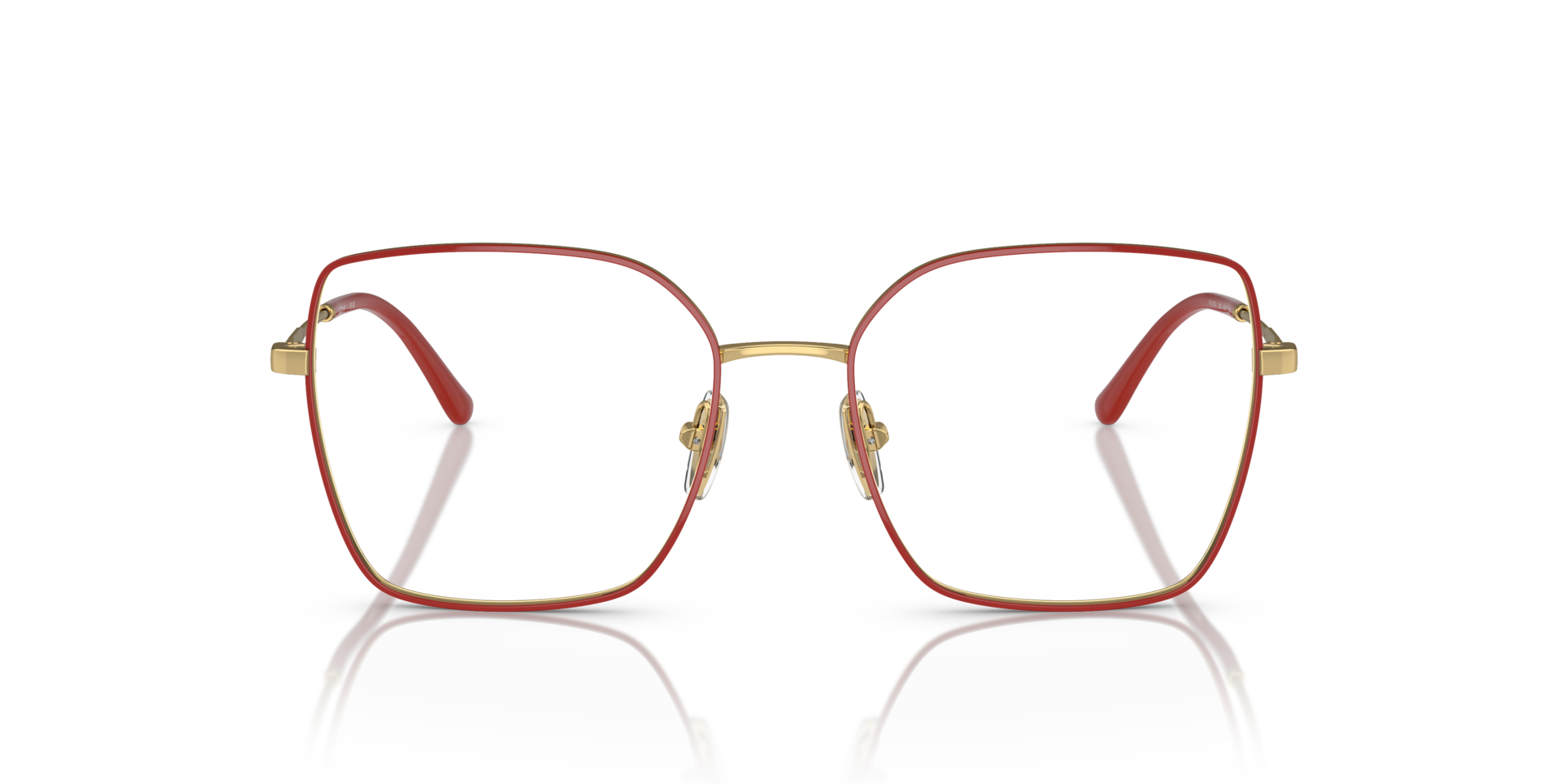 VO4274 Top rood & goud MetaalEyeglass Frames van B24, Vooraanzicht