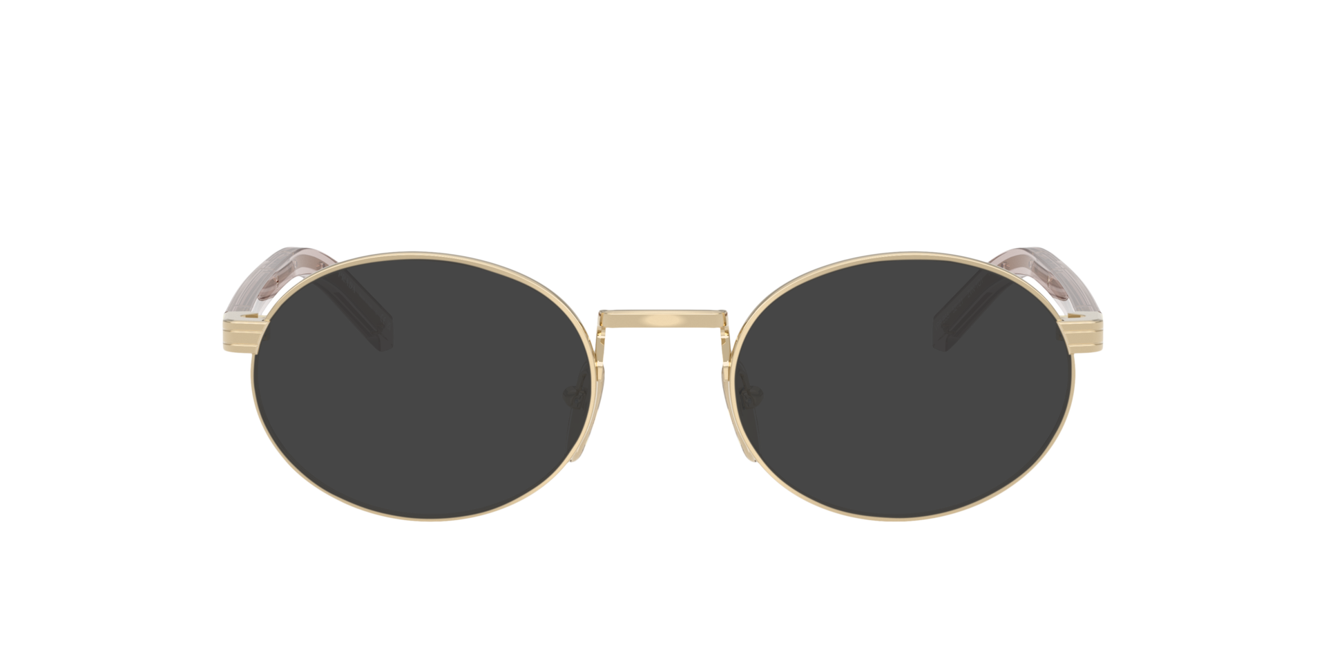 PR B55V Hellgold MetallEyeglass Frames von B24, mit getönten Gläsern