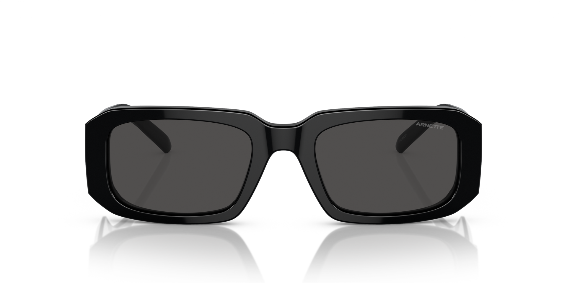 AN4318 Zwart AcetaatSunglass Frames van B24, Vooraanzicht