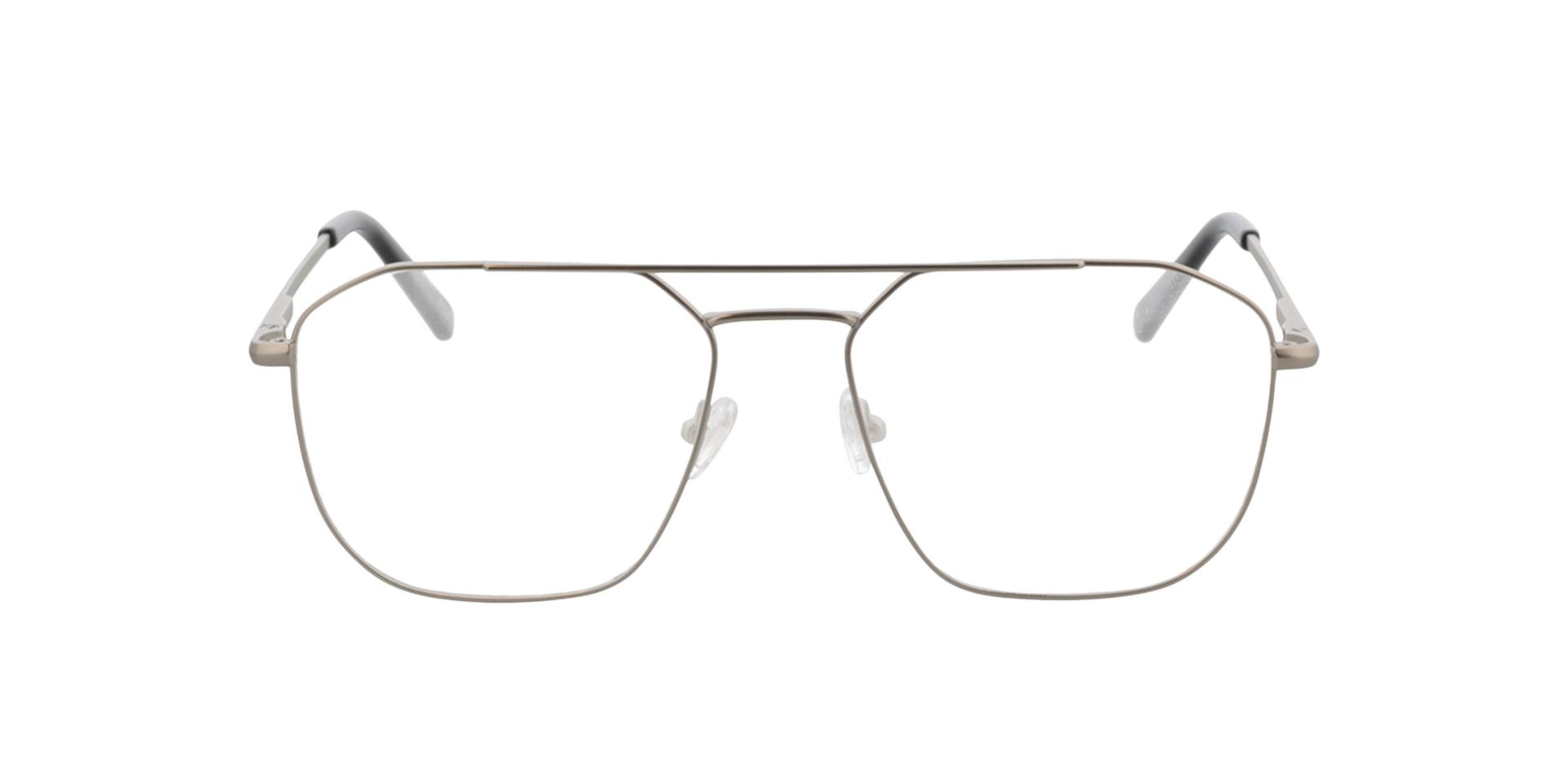 Berry Silver  &  Black Tip MetallEyeglass Frames von B24, Vorderansicht