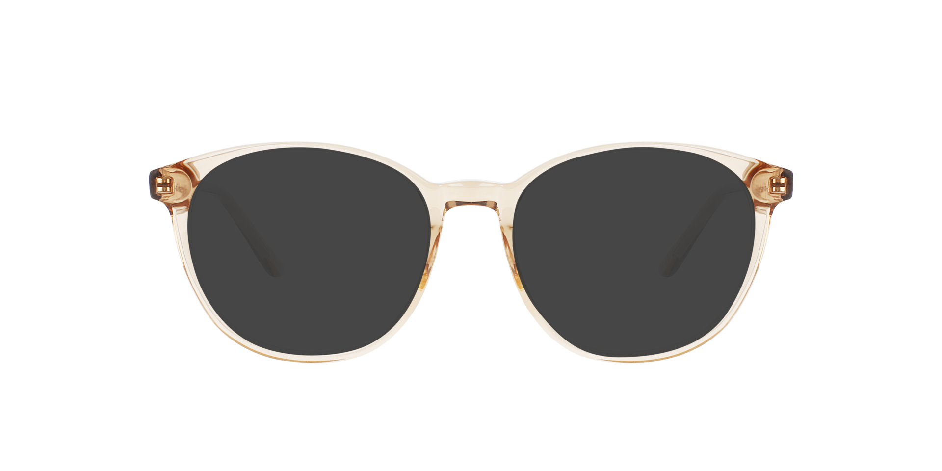 Sofia Crystal Caramel AcetatEyeglass Frames von B24, mit getönten Gläsern