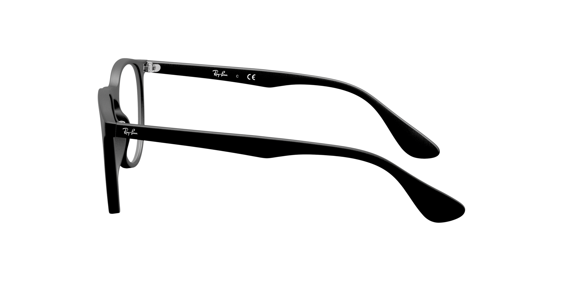 RB7046 Rubber Black KunststoffEyeglass Frames von B24, Seitenansicht