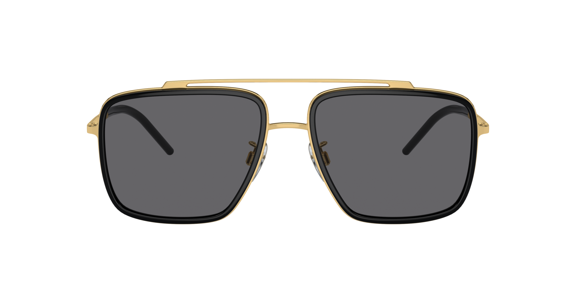 DG2220 Gold & Schwarz MetallSunglass Frames von B24, mit getönten Gläsern
