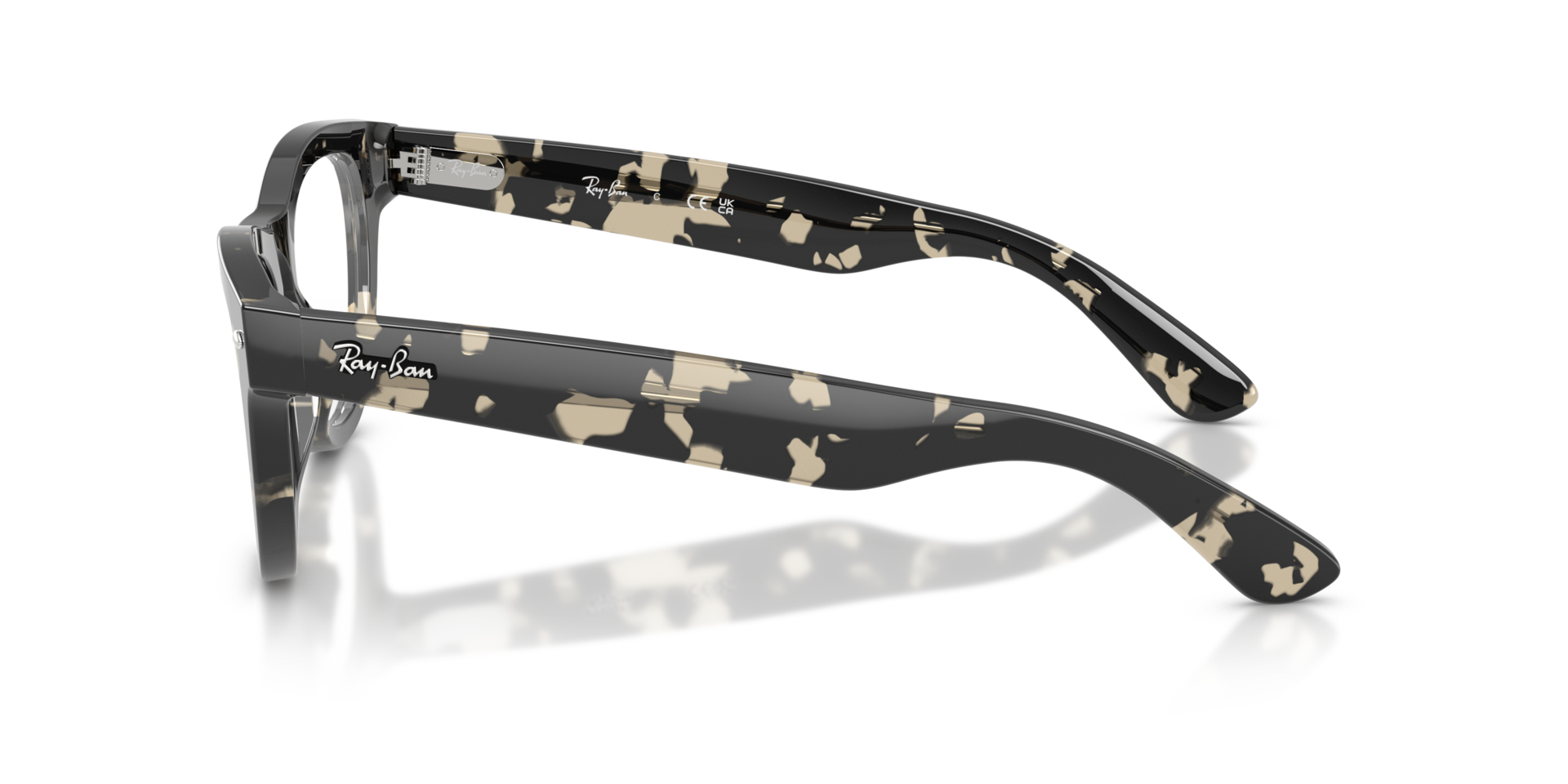 RB5510 Grey Tortoise AcetaatEyeglass Frames van B24, Zijaanzicht