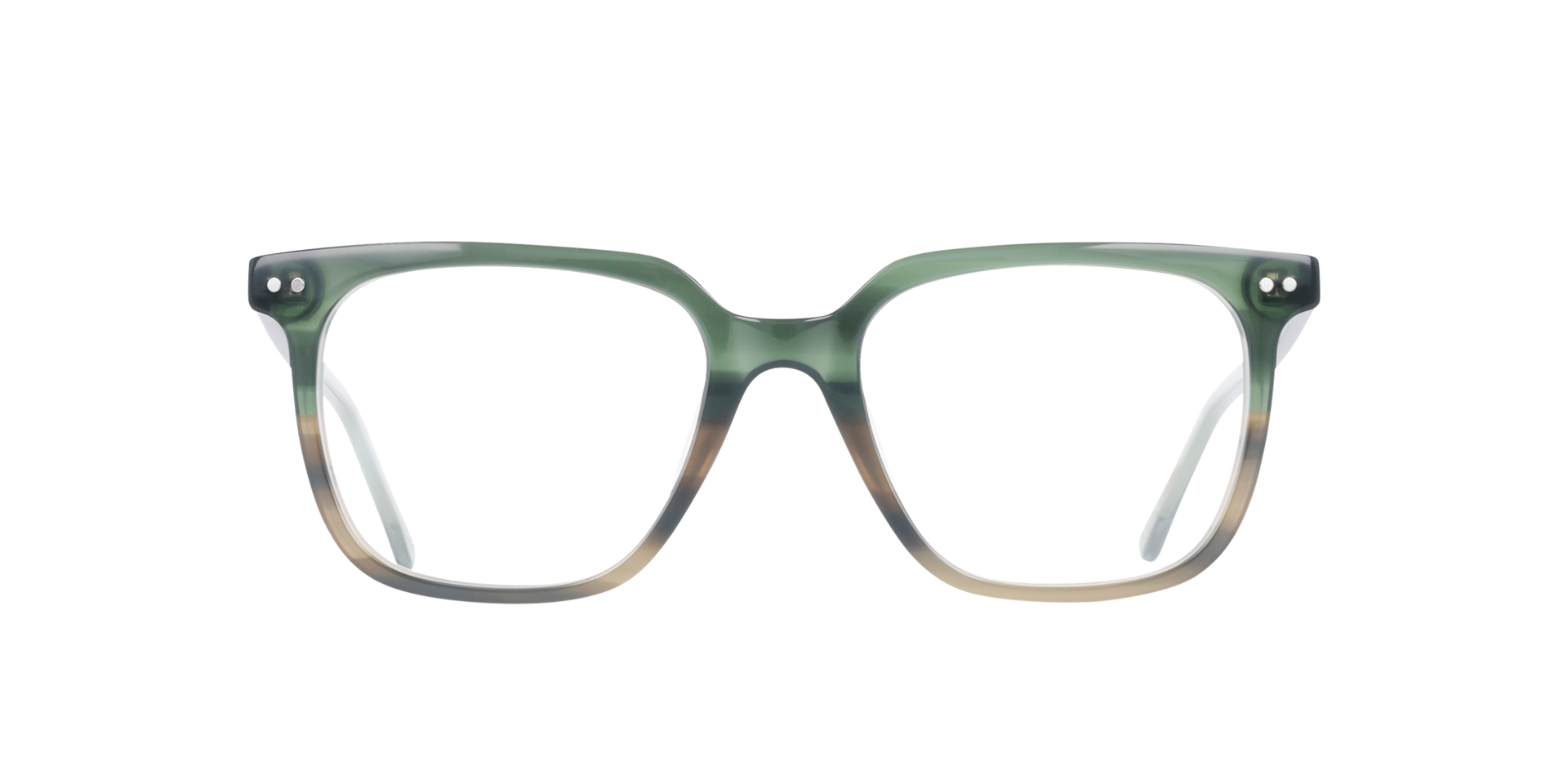 Lloyd Khaki Fade AcetatEyeglass Frames von B24, Vorderansicht