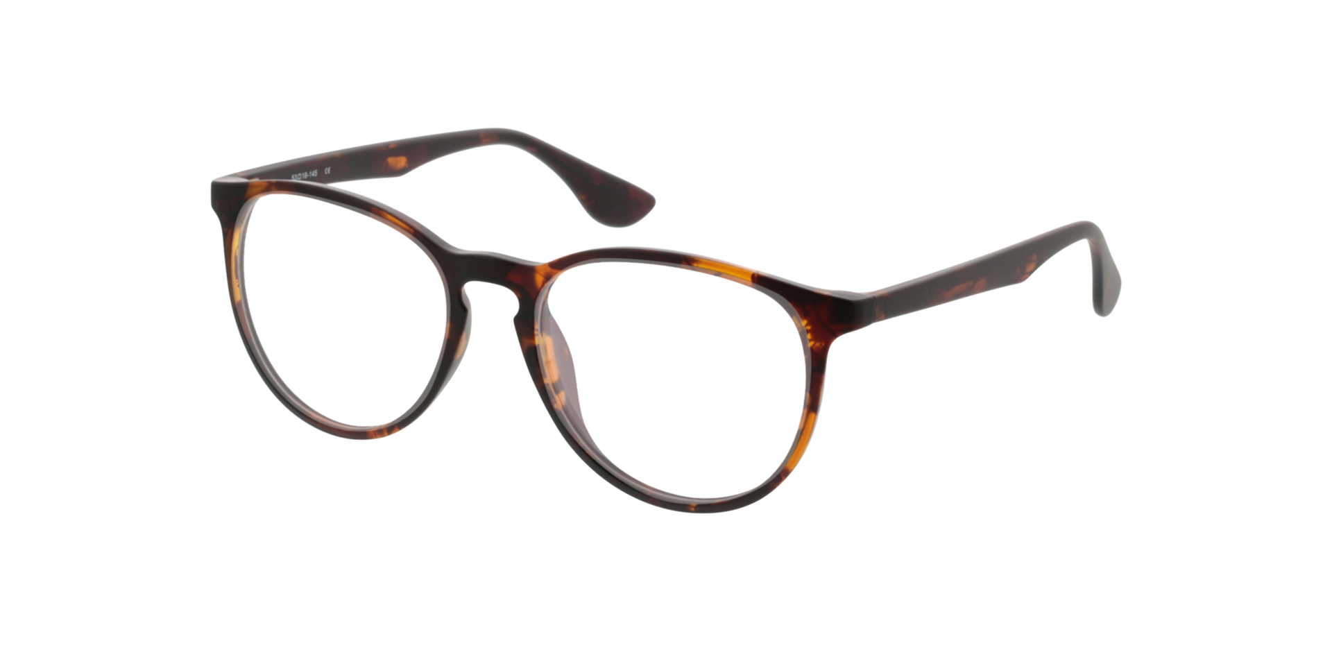 San Francisco Mat Havana KunststofEyeglass Frames van B24, Hoekweergave