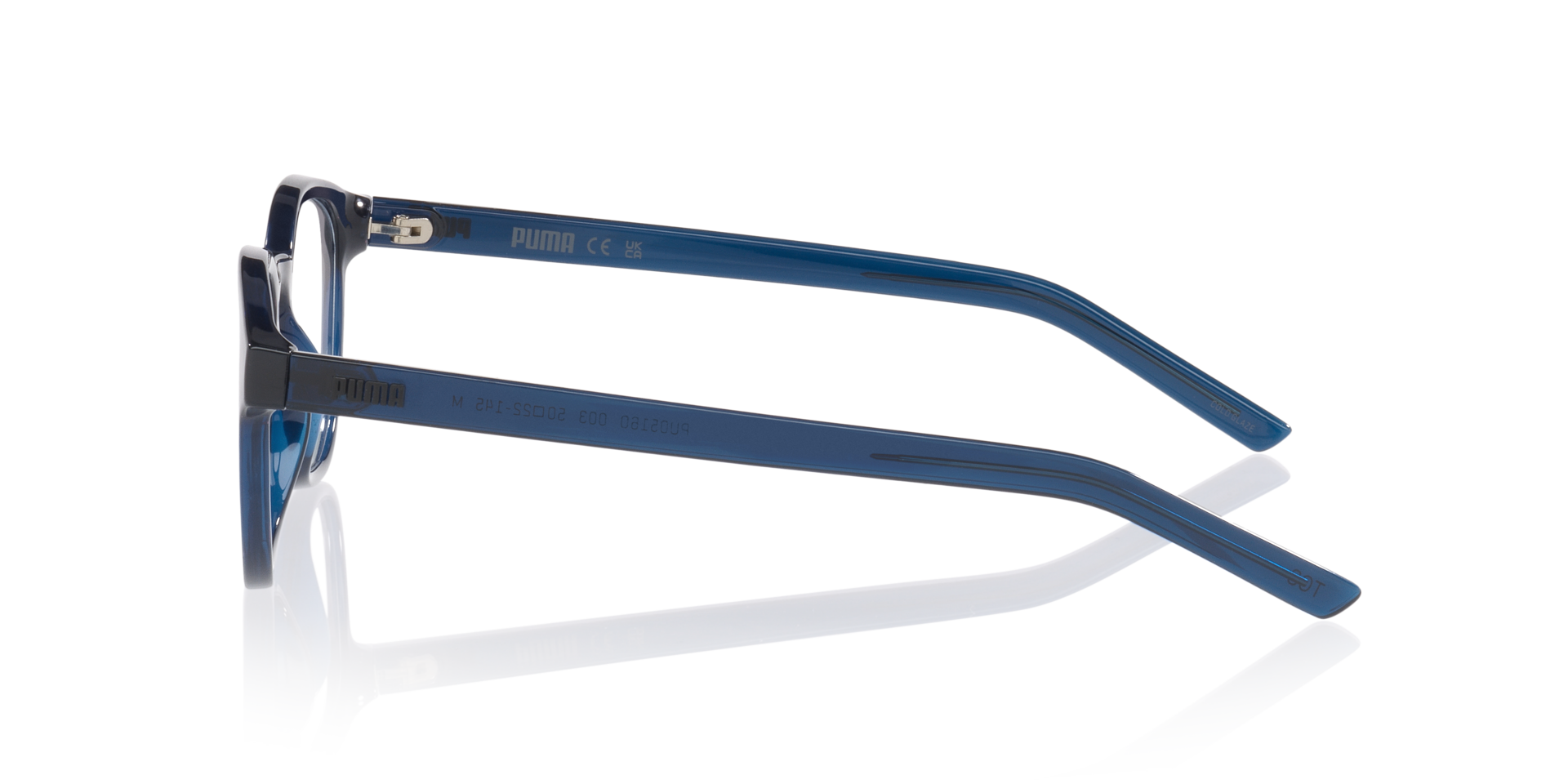 PU0516O Blau KunststoffEyeglass Frames von B24, Seitenansicht
