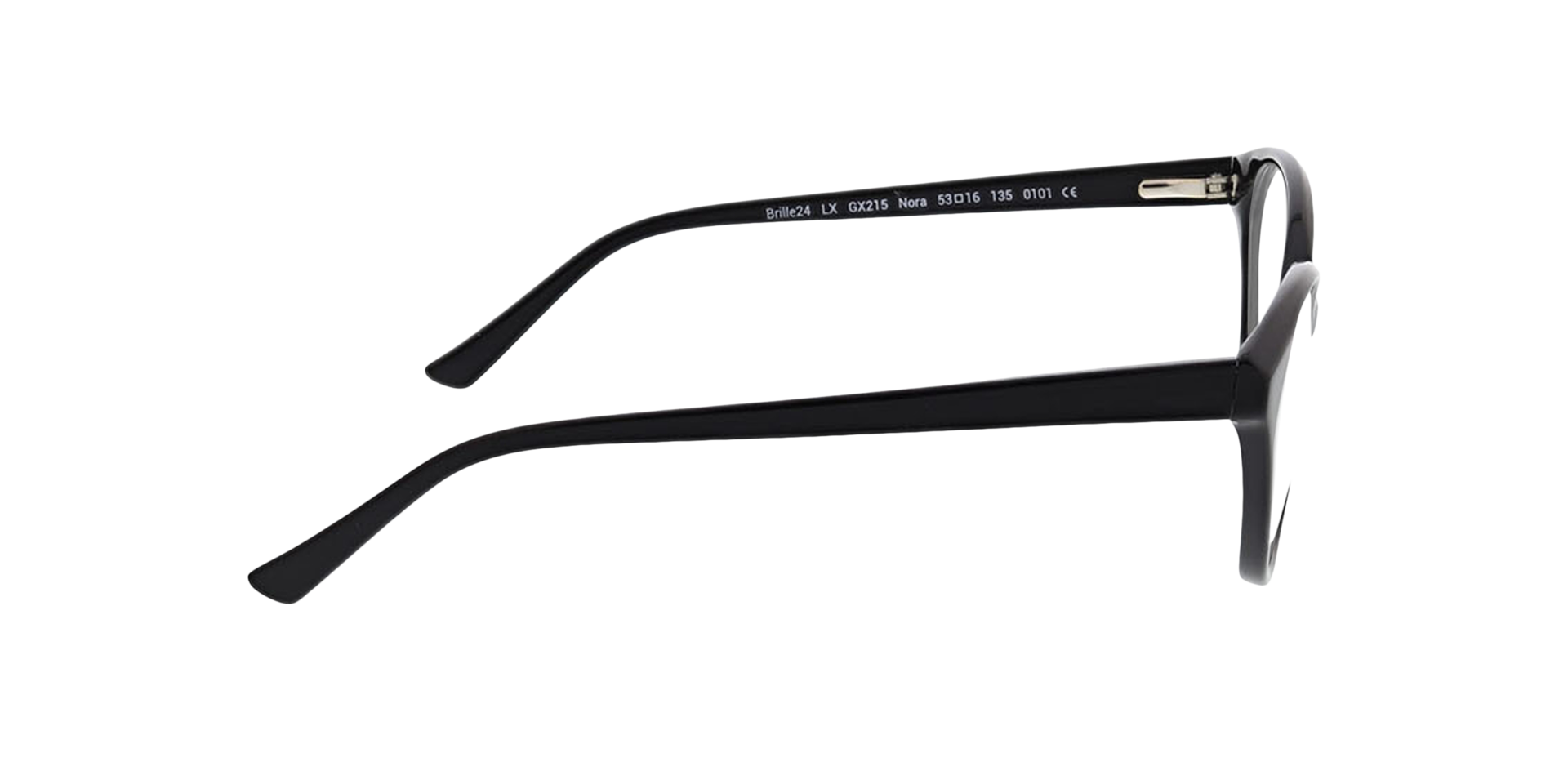 Nora Zwart AcetaatEyeglass Frames van B24, Zijaanzicht